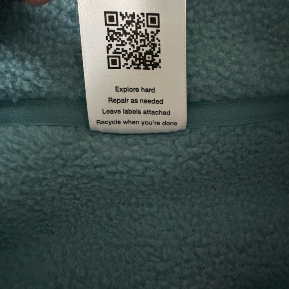 NWT NorthFace Sherpa Yumiori 1/4 zip blue/white Womens Large CAROLINA BLUE! - Picture 9 of 9